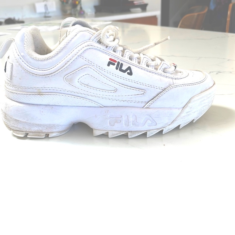 White Fila sneakers